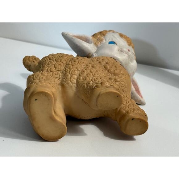 Rubber squeaky lamb baby child nursery The Sun Rubber Co 1955 - Picture 5 of 6